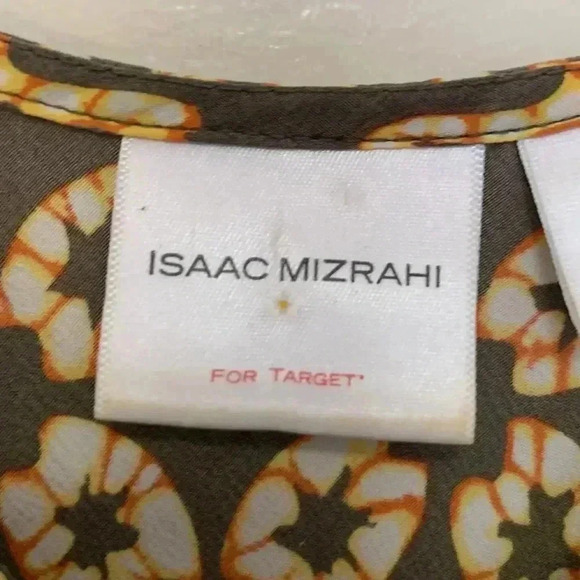 Isaac Mizrahi 100% silk  summer top w side zipper, defined bust area,loose waist - Picture 4 of 5